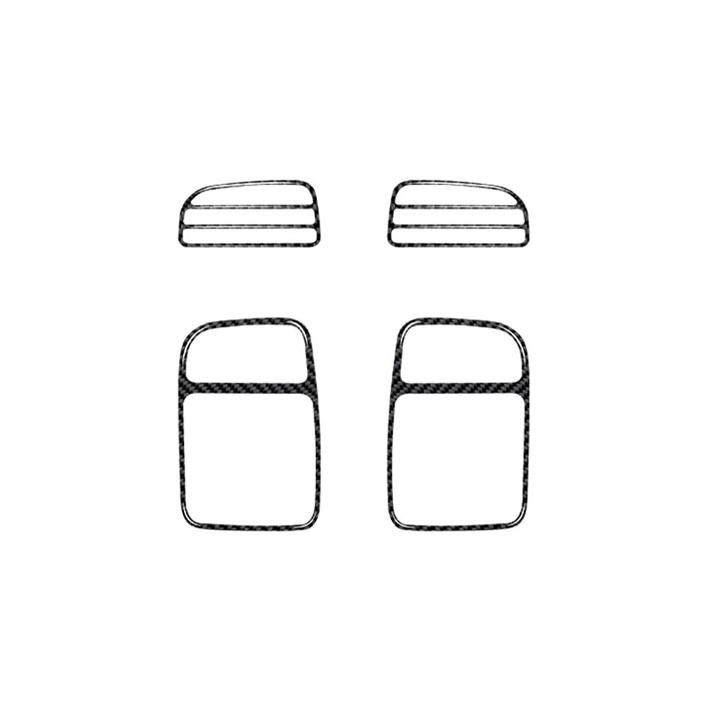2Pcs Carbon Fiber Side Air Vent Outlet Cover Trim for Honda for Civic Si 2002-2005