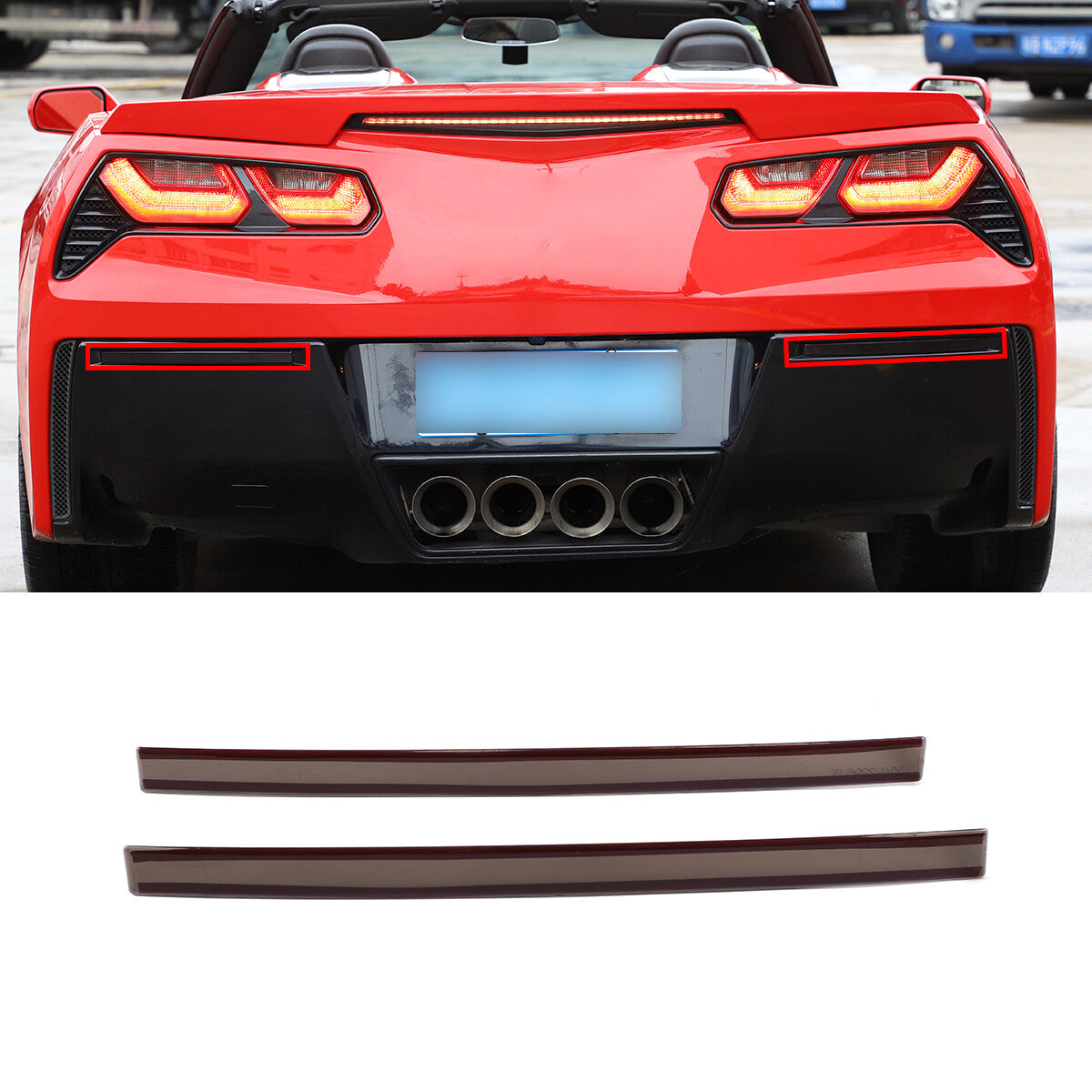 Carbon fiber steering wheel center badge ring cover for Corvette C6 2005 - 2013