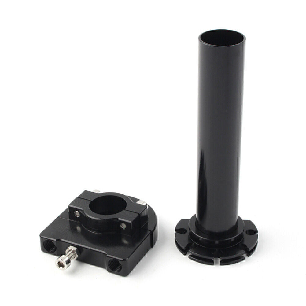 Black 7/8 Turn Twist Throttle Handle Bar Throttle Tube Motorcycle Universal