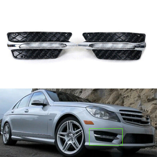 1Pair Front Bumper LED DRL Fog Lamp For 2012-2014 for Mercedes-Benz W204 C-Class