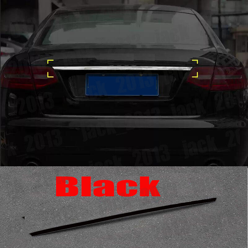 For 2005-2011 for Audi A6 Black Stainless Rear Trunk Tailgate Boot Grab Trim Cover