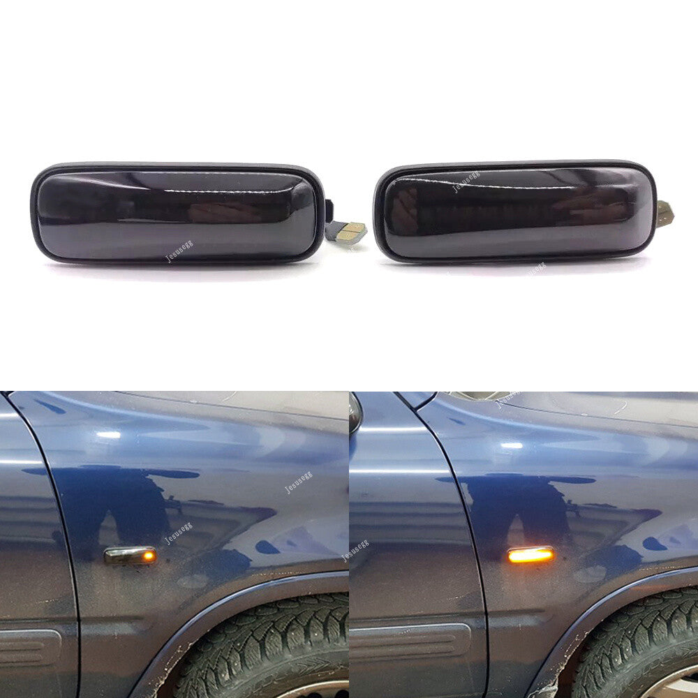 2Pcs Dynamic Smoke LED Side Marker Turn Signal Lights for HONDA for Civic 96-00 CRV