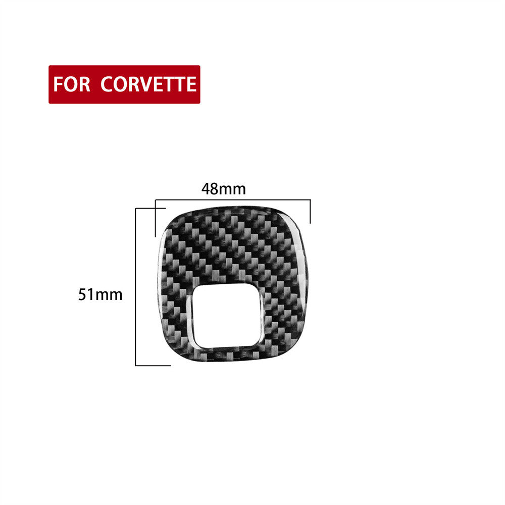 Carbon Fiber Key Ignition Switch Panel Cover for Chevrolet for Corvette C5 1998-2004