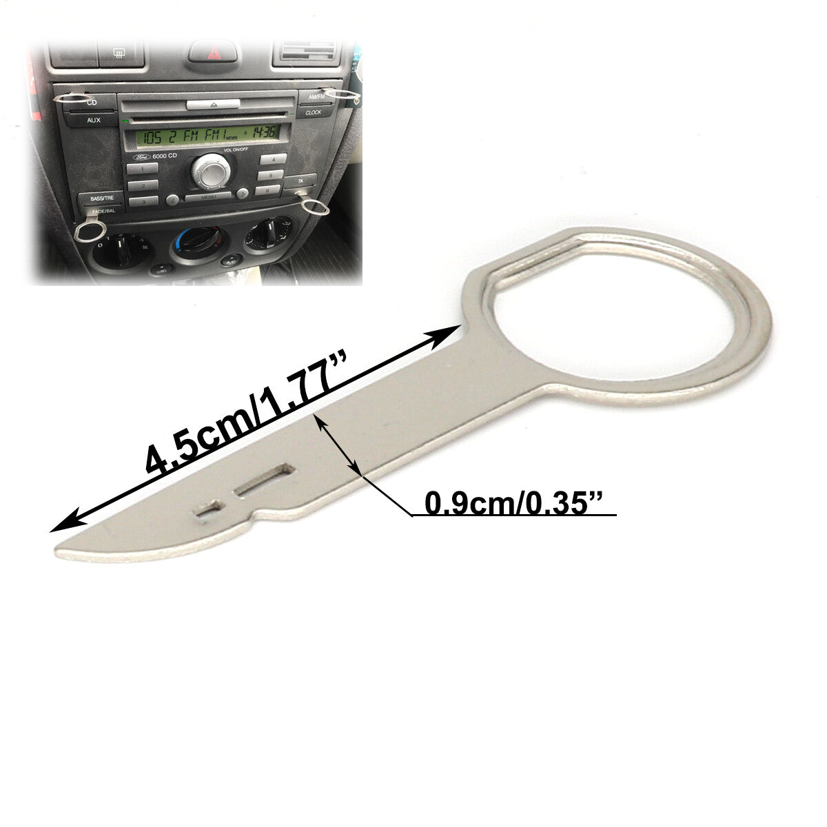 4pcs Radio Stereo Release Removal Tool Key for Ford Focus Fiesta C-Max Mondeo AU