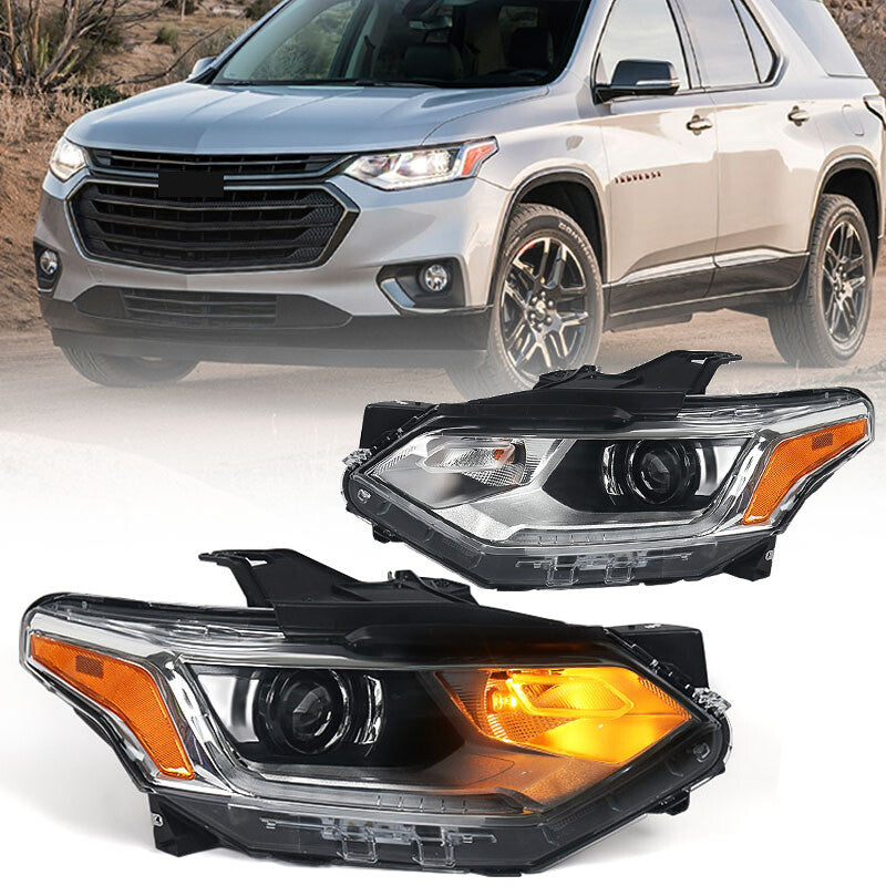 2P for 2018-2021 for Chevrolet Traverse HID/Xenon LED DRL Projector Headlights