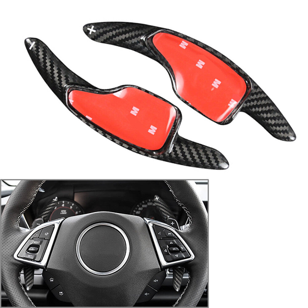 2¢ª Lenkradschaltwippe f¨¹r for Chevrolet Camaro 2016¨C2022 Kohlefaser schwarz