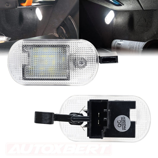 2x LED glove compartment lighting light, for VW for Bora , for Golf 4 IV Touran Touareg II