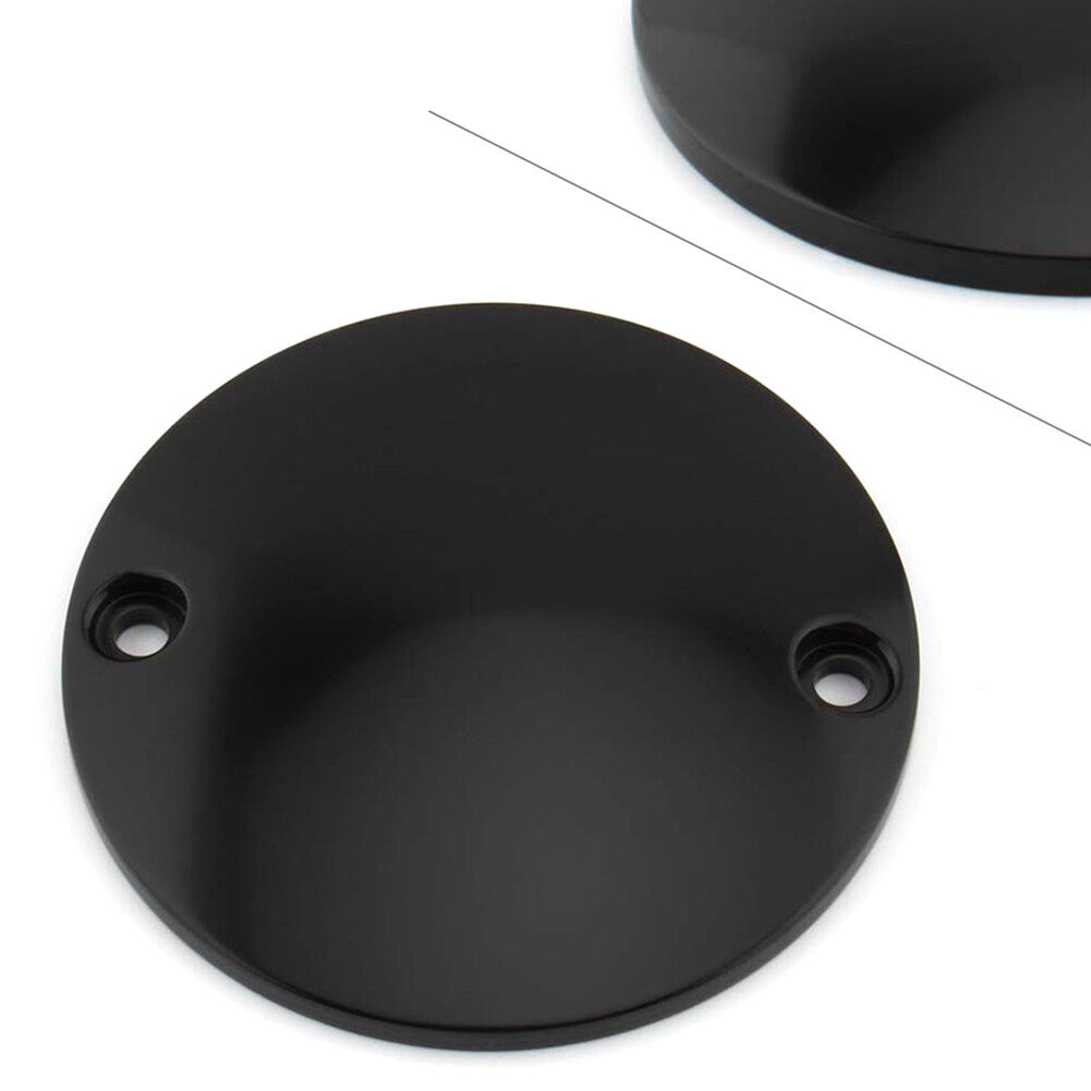 2 Hole Black Domed Points Cover Softail Bigtwin for Harley Timing Ignition Timer