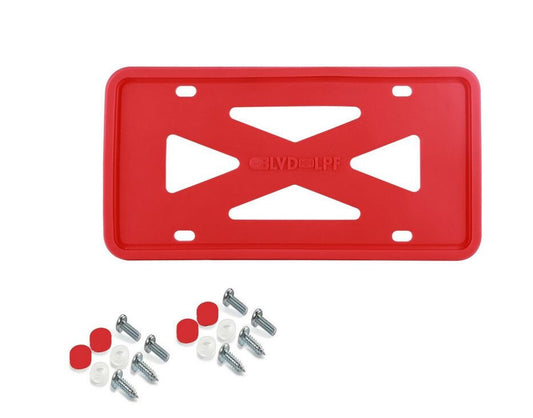 1 car license plate frame cover cap, trunk red silicone, suitable for Ram