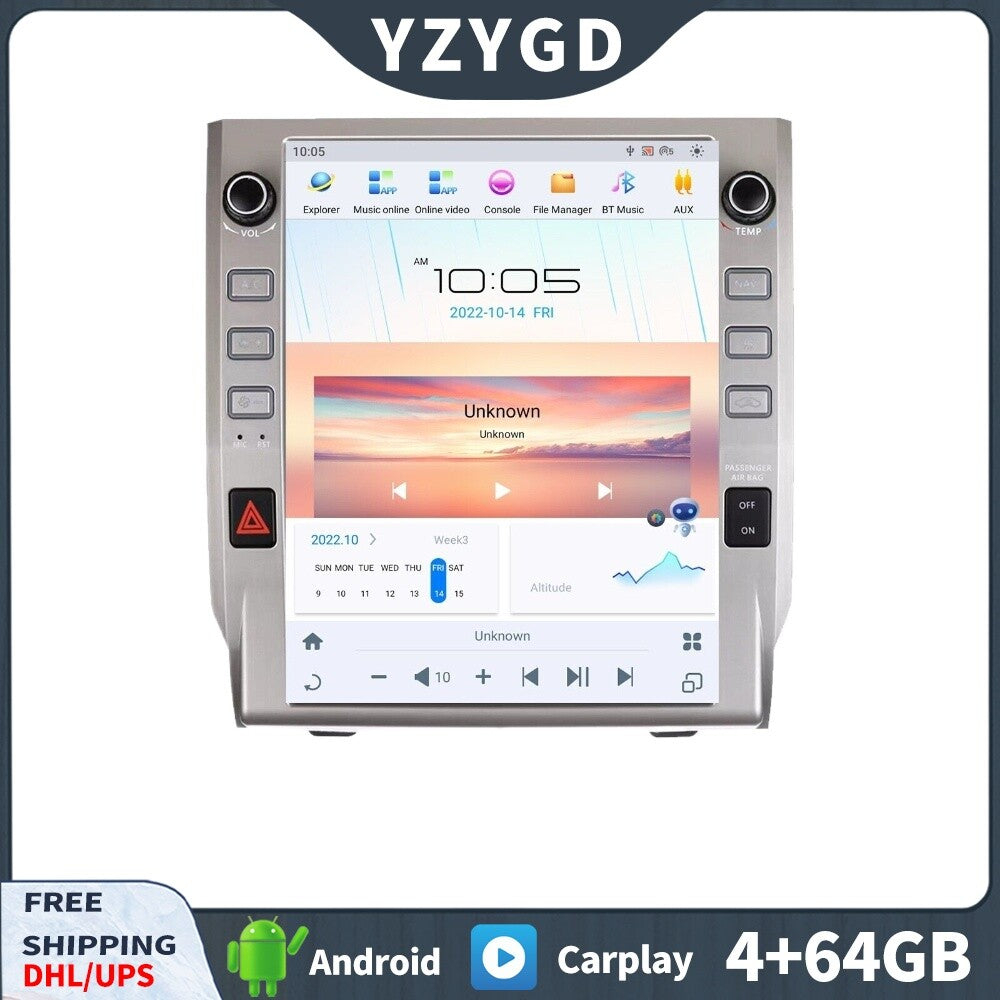 for Toyota Tundra 2014-2019 Carplay Car Radio Screen 2Din Stereo Receiver Player
