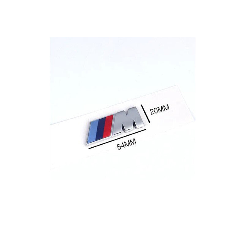 for BMW Silver Trunk Badge X5 M Small Engraved Decal Badge Set