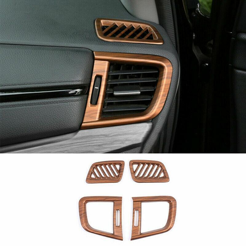 for Honda CR-V 17-2021 Peach Wood Grain Instrument LR Air Outlet Vent Frame 4X