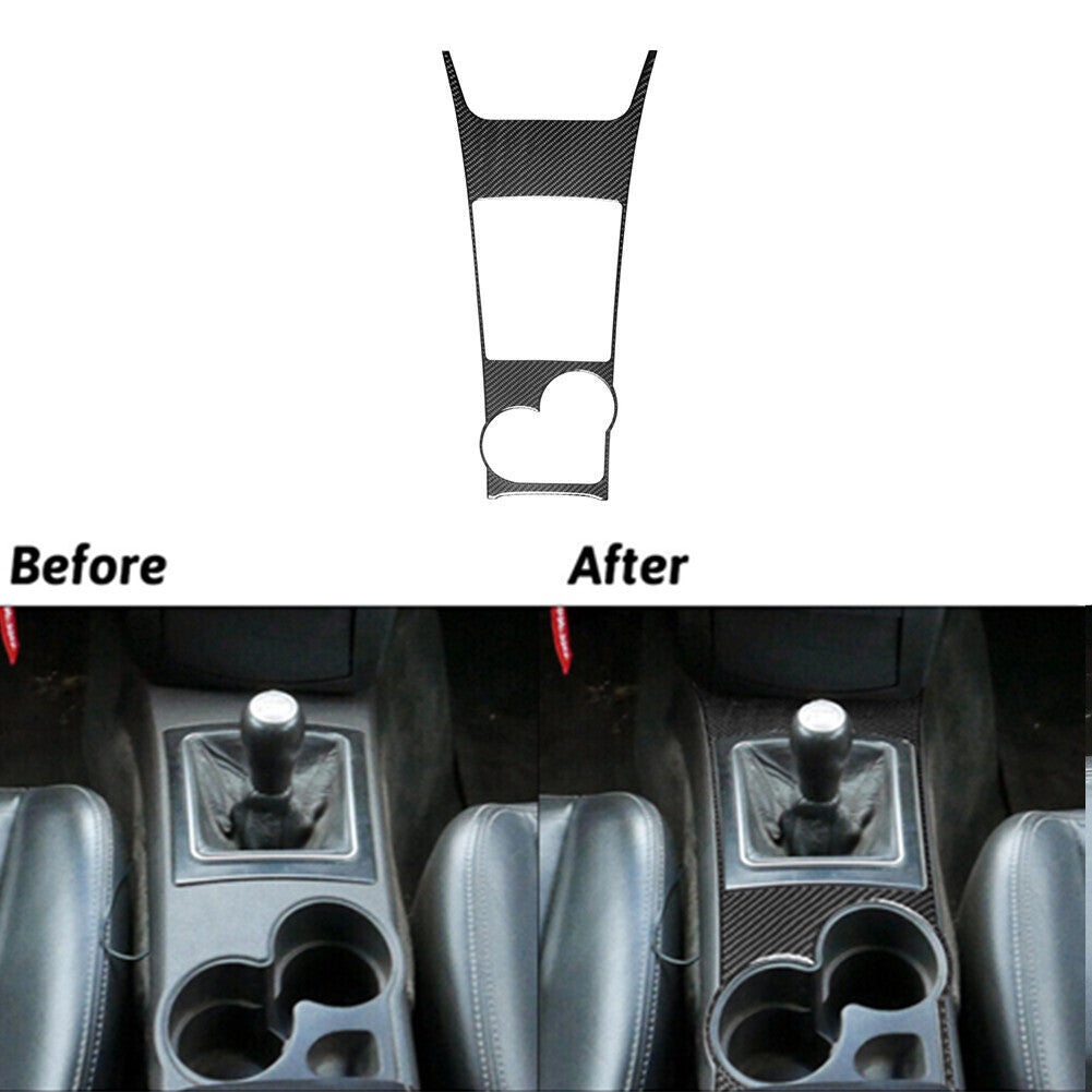 Carbon Fiber Interior Center Gear Shift Cover Trim for Cadillac CTS 2003-2007