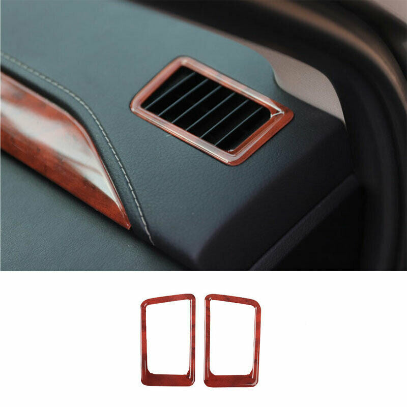 2P Wood Grain Dashboard LR Air Outlet Vent Trim for Lexus NX 300 300h 2015-2020