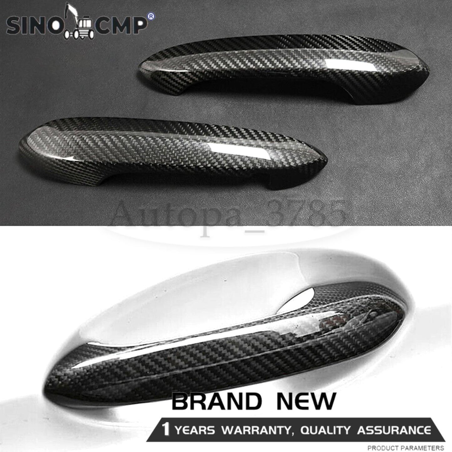 for Toyota Supra TRD A90 MK5 2019-2021 Dry Carbon Fiber Car Door Handle Cover