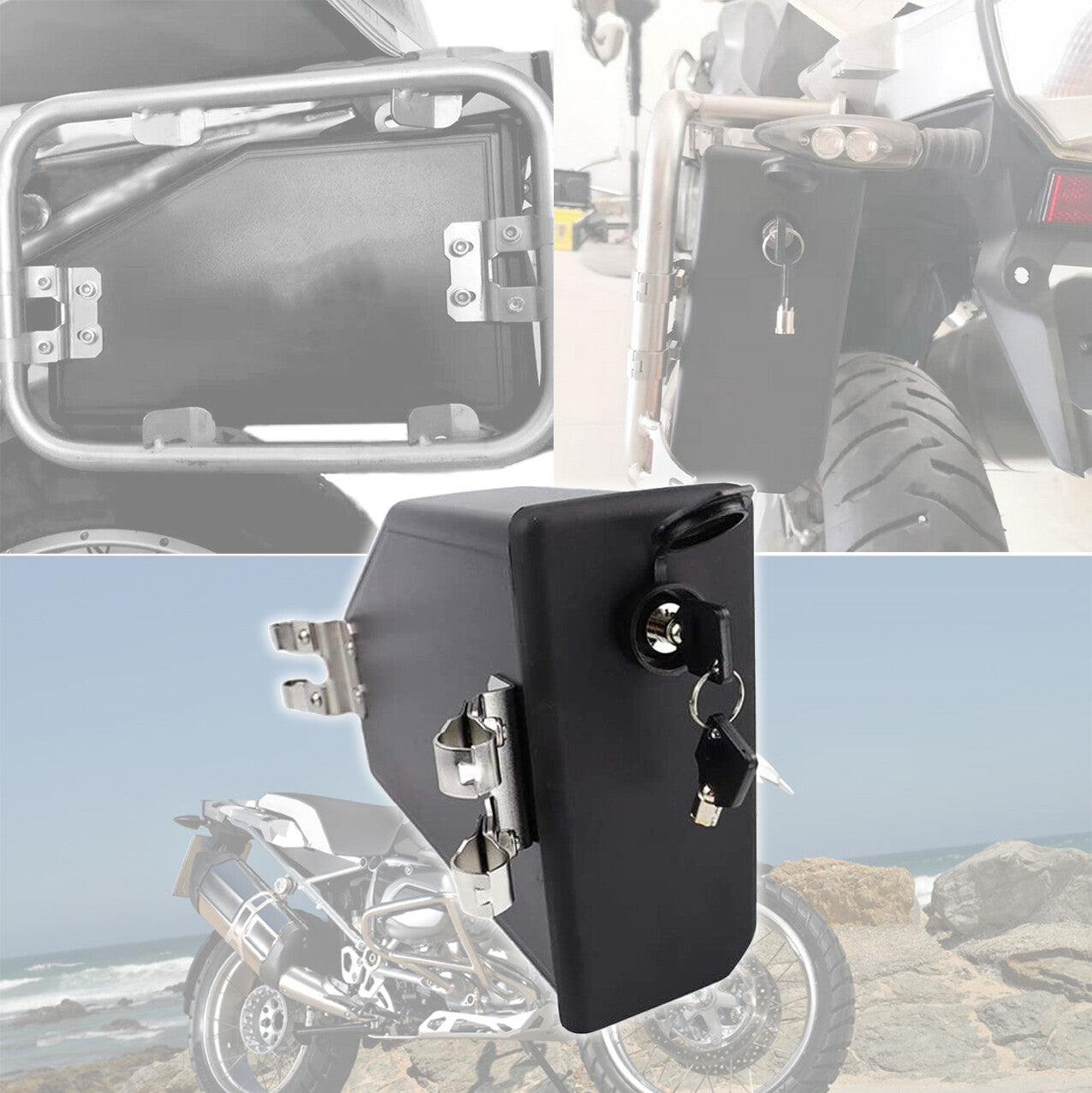Motorcycle Rainproof Side Toolbox Tool Storage Box for BMW R1200GS LC ADV TRK502