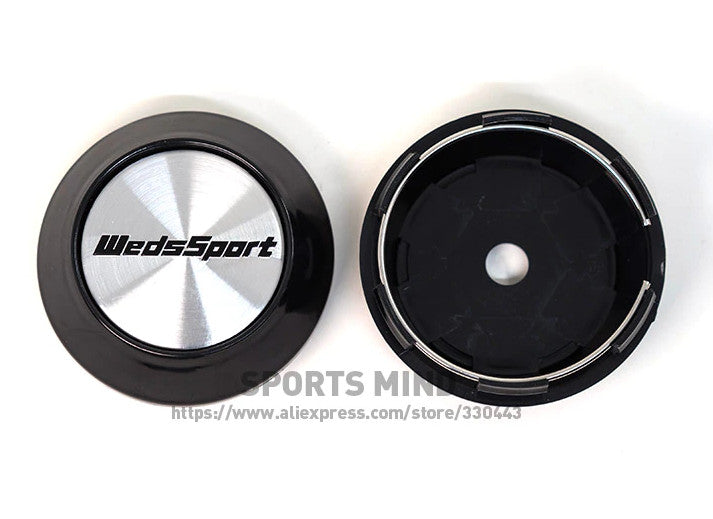 4x68mm Weds Sport Silver Badge Wheel Center Cover Hub Cover Rim Cover TE37