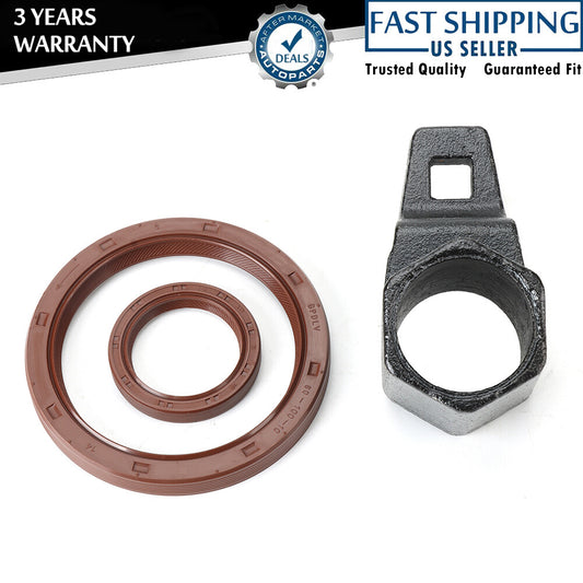 1SET 50MM NEW Crankshaft Crank Pulley Wrench+ Oil Seal for Honda for Acura Engine
