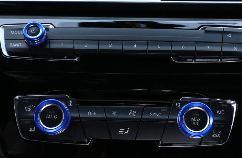 3-Pack Blue Aluminum AC Knife Protector Covers for BMW F20, F21, F22, F23