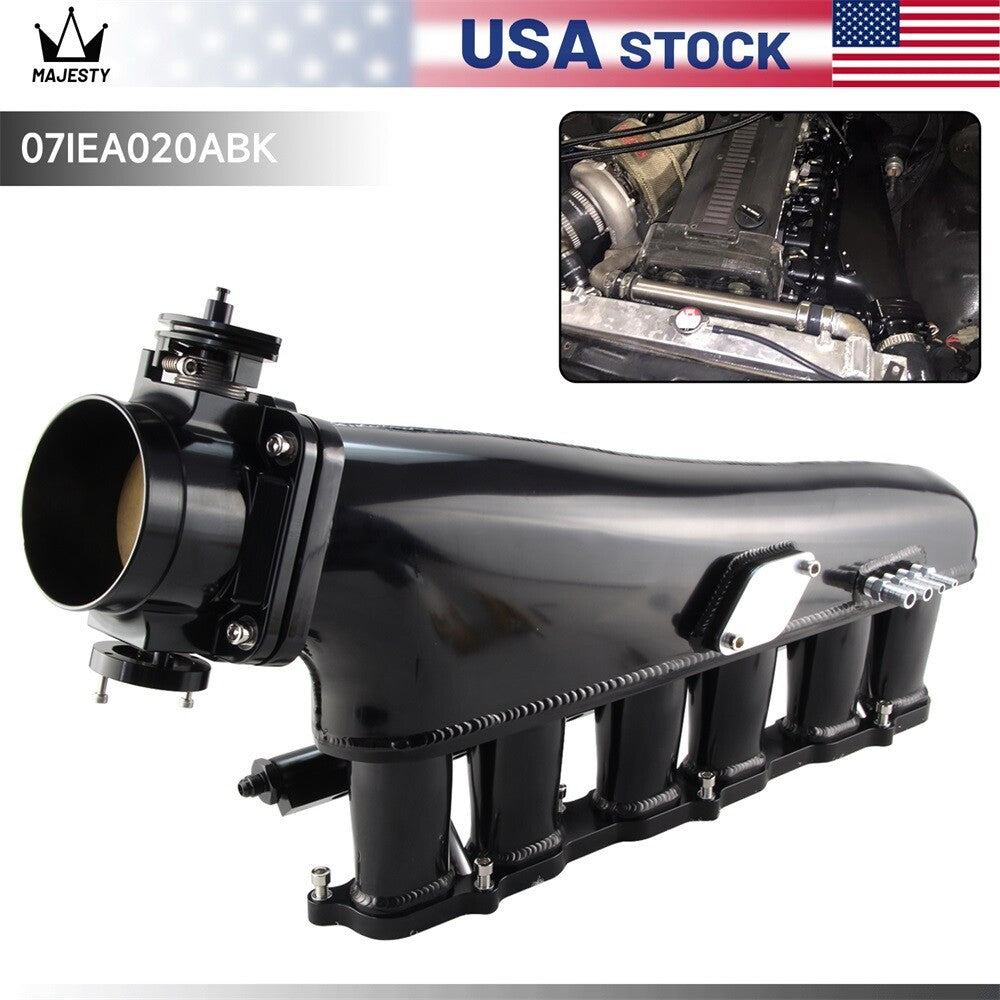 Intake Manifold Kit Throttle Body 90mm Fuel Rail For 1JZ-GTE VVTi Supra Crown