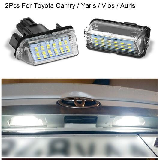2X Rear LED Number License Plate Light Lamp for Toyota for Corolla / for Camry /Yaris 12V