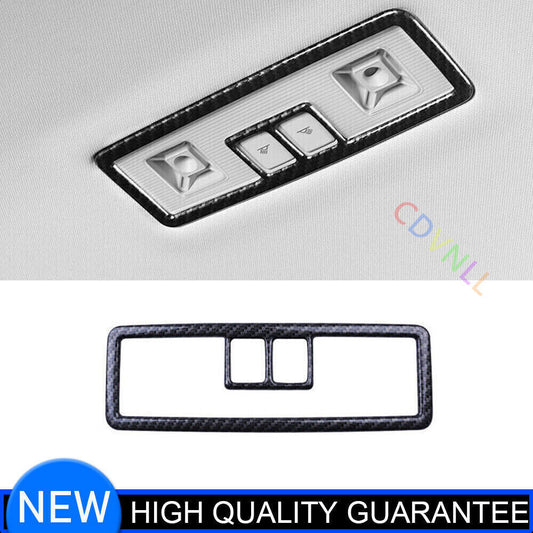 for Volkswagen Atlas 2018-23 Carbon Fiber Rear Reading Light Lamp Decor Trim 1P