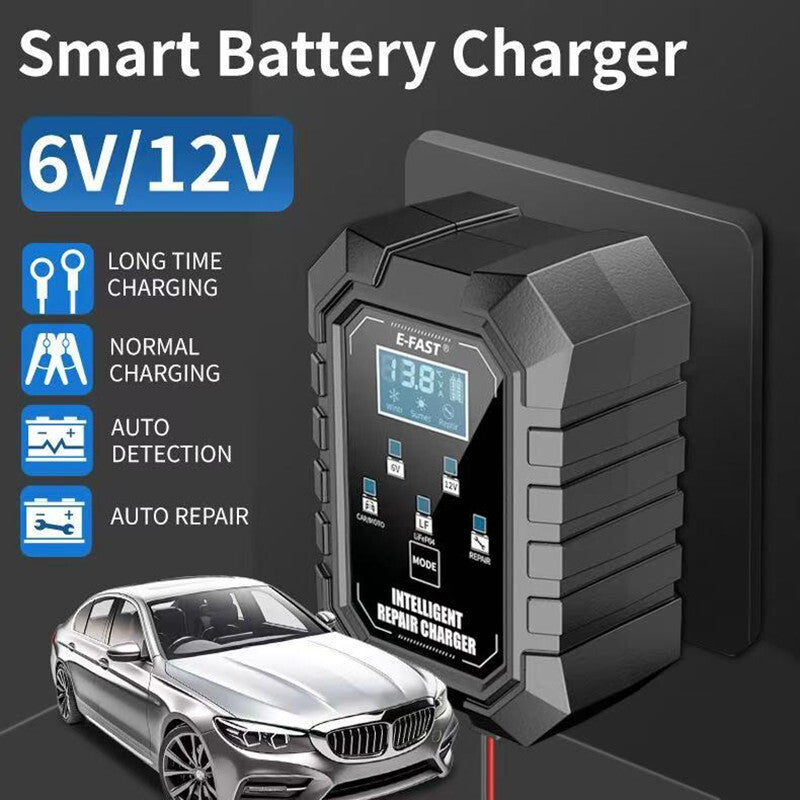 Car Lithium Lead-Acid Battery Maintainer Automatic Battery Trickle Pulse Charger