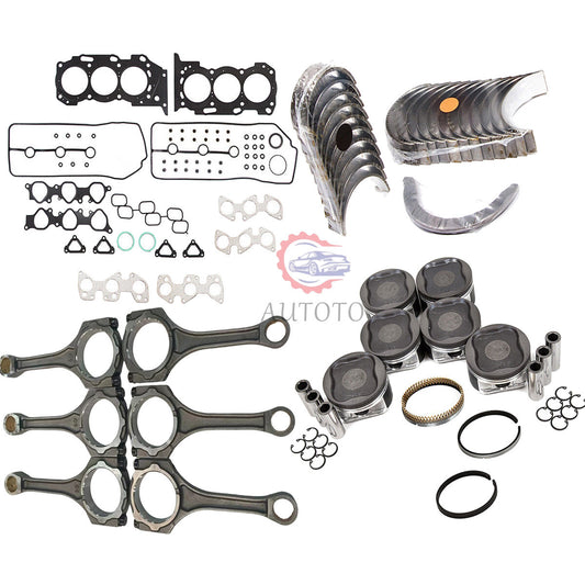 1GRFE Gasket Set Bearings Pistons Connecting Rod Fit 4.0L for Toyota 4Runner 03-09