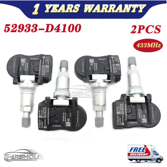 4PCS 52933-D4100 Tire Pressure Monitor Sensor for Hyundai for KIA TPMS sensor 433MHz