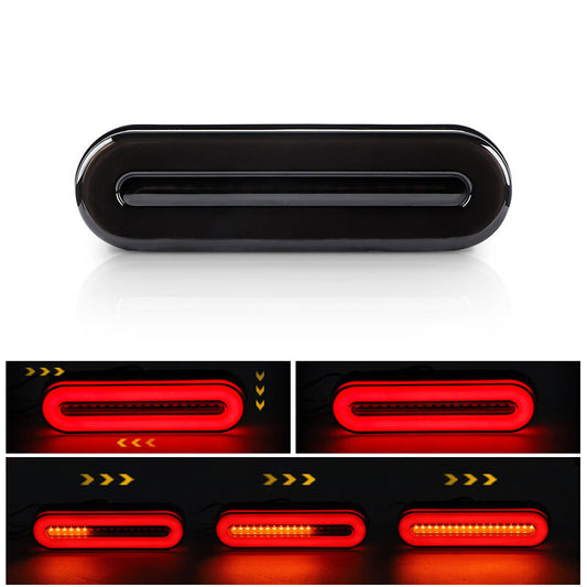 Sequential Flowing LED Turn Signal Tail Light Bar Stop Brake DRL Red+Amber Truck