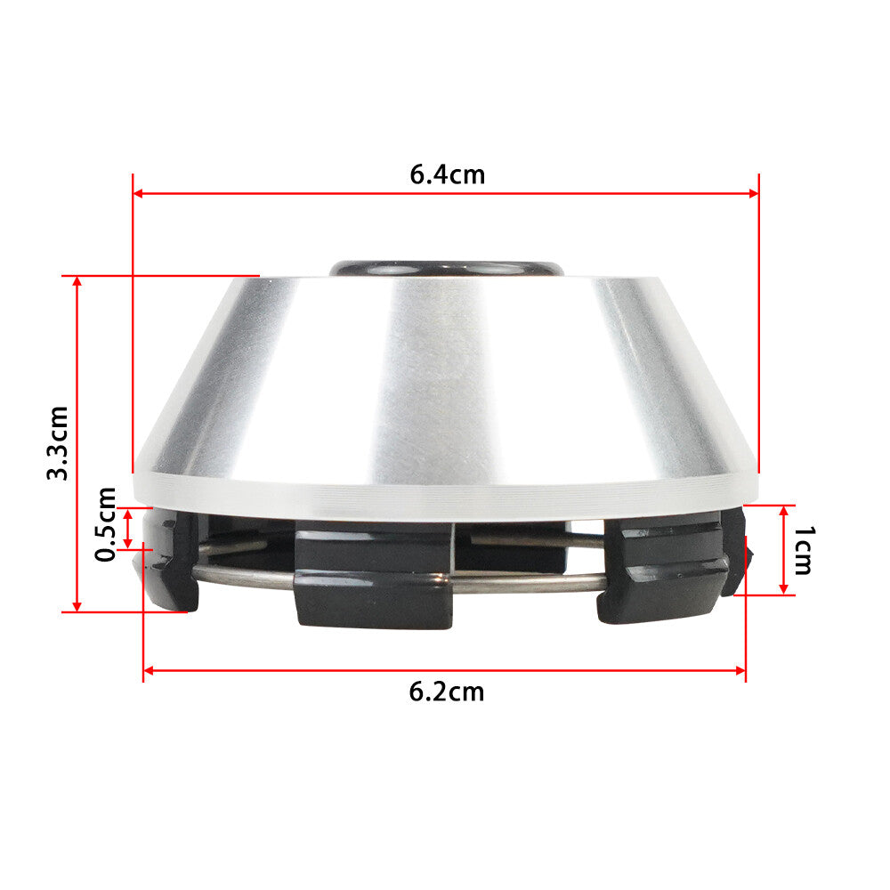 1-piece set of 61mm wheel center caps, wheel covers, wheel rim caps, car wheel covers, silver racing B-type