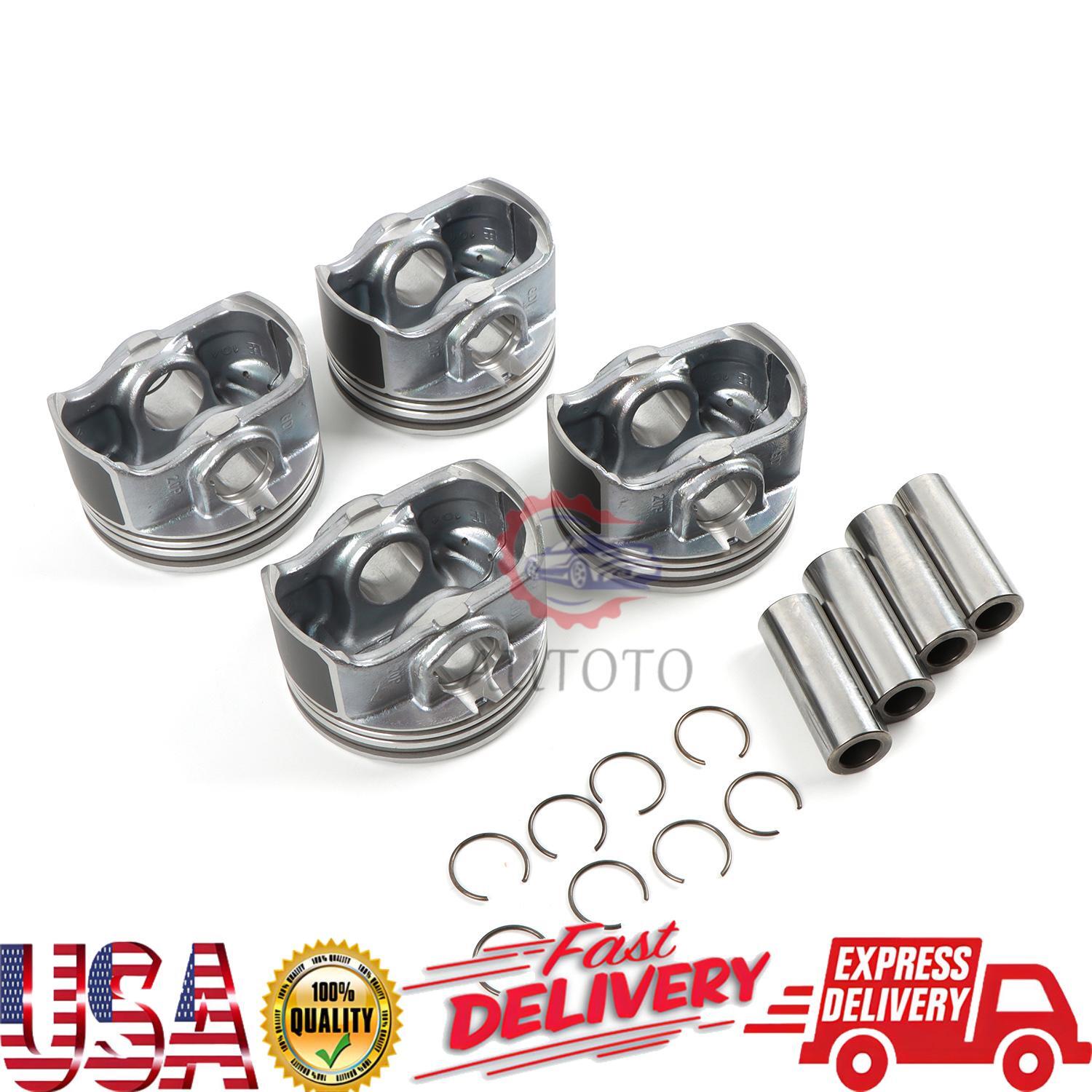 4 x Pistons  Pins for Hyundai Sonata for Kia Optima 2011-2013 TURBO 234102G400 2.0L