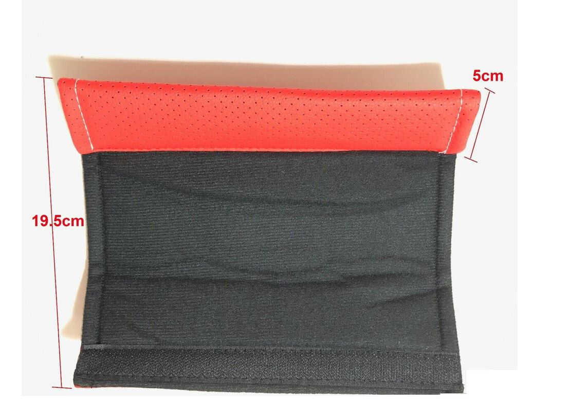 2-Piece Car Seatbelt Covers & Shoulder Belt Pads, Red Mugen, for Honda for Acura