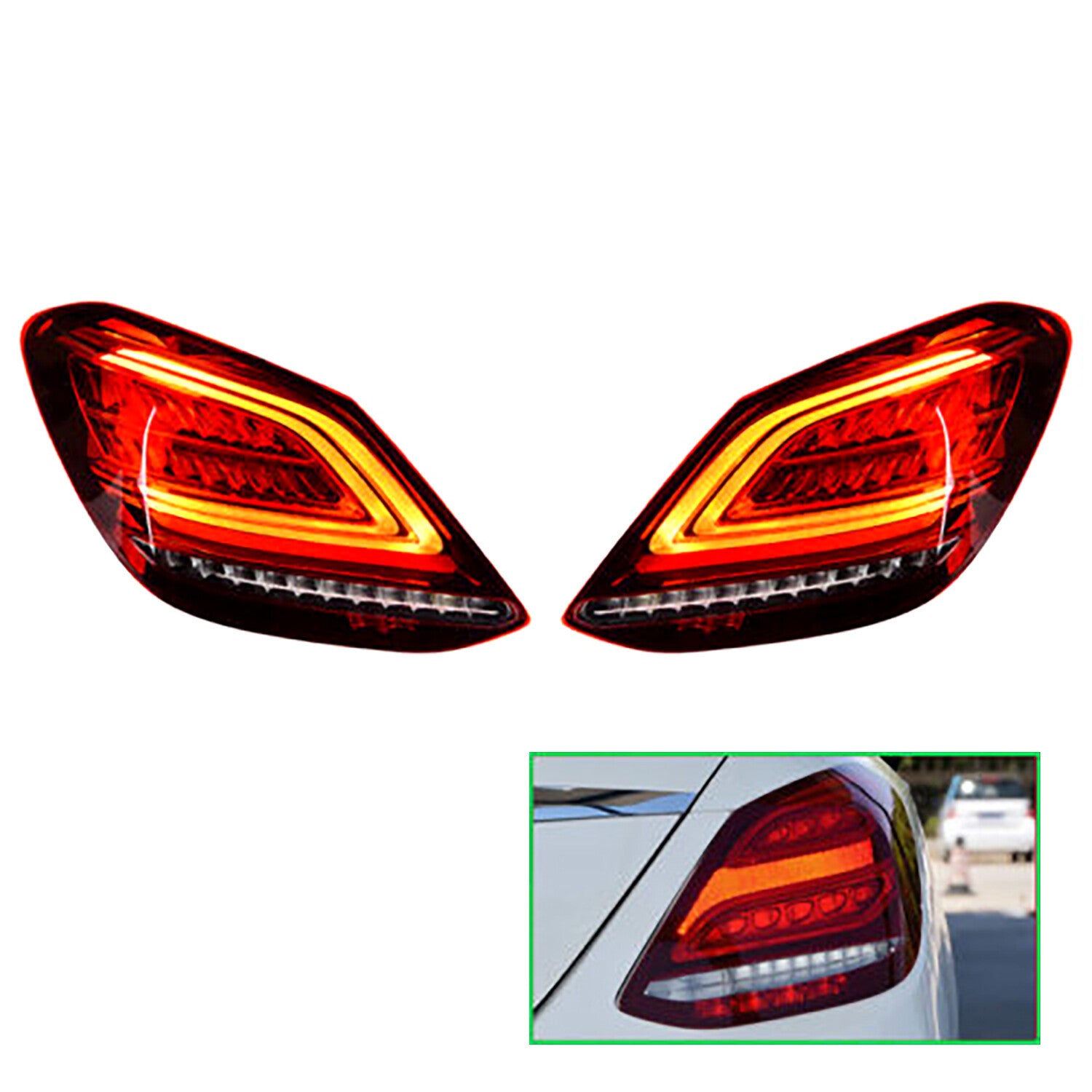 For LED Tail Light 2019 2020 2021 M- for Benz C-Class Sedan Passenger Side 2059065003