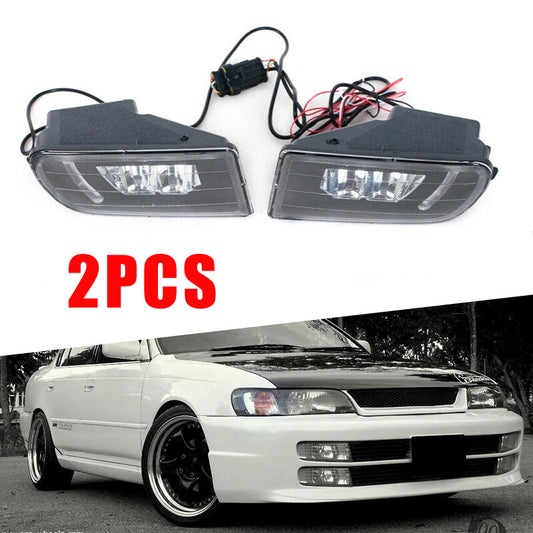 2Pcs Fog Lights black Assembly for toyota for Corolla AE100 AE101 1993-1999 Led