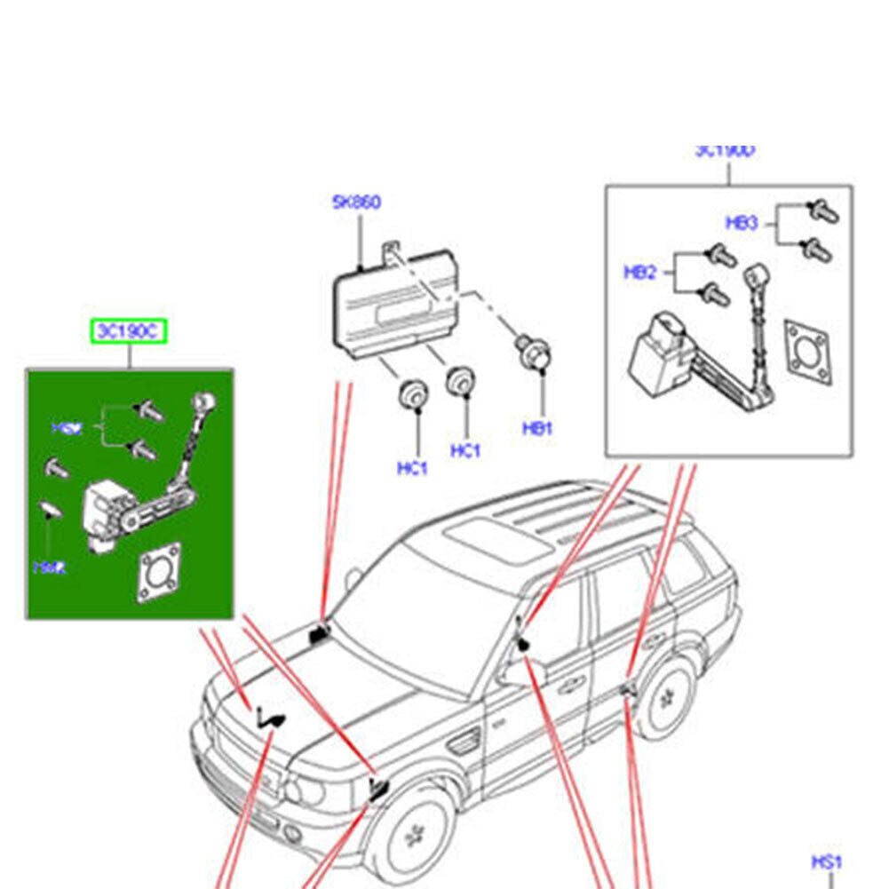 Front Air Suspension Height Level Sensor for Land Rover for Range Rover Sport 05-13