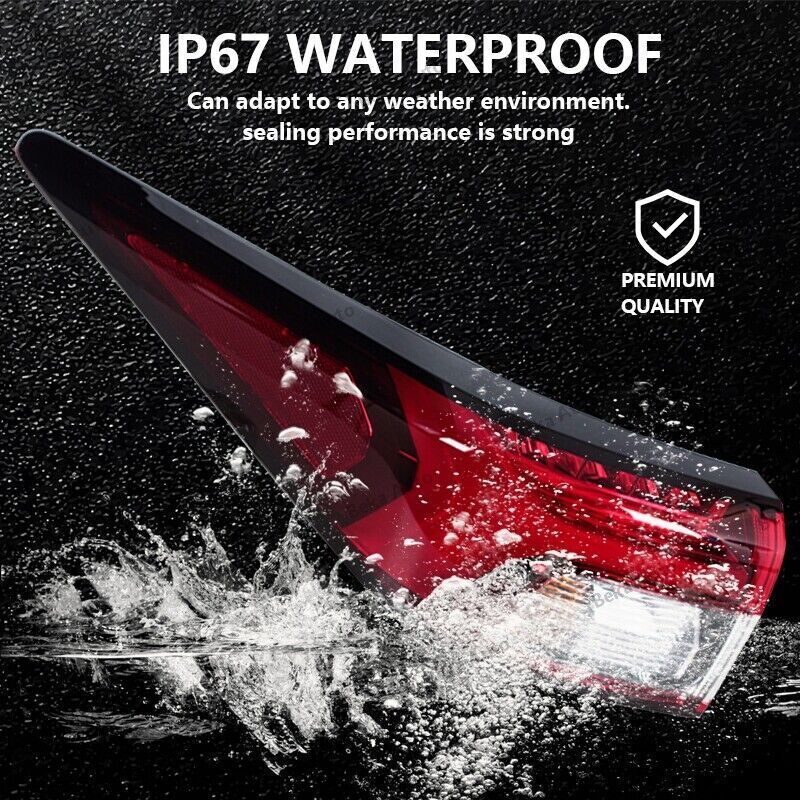 The left side shows the LED exterior taillight assembly for the for Mitsubishi Outlander PHEV 2022-2024.
