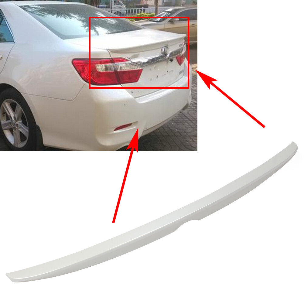 Rear Trunk Deck Lip Spoiler for Toyota for Camry XV50 SE V6 OE Type Sedan 2012-2017