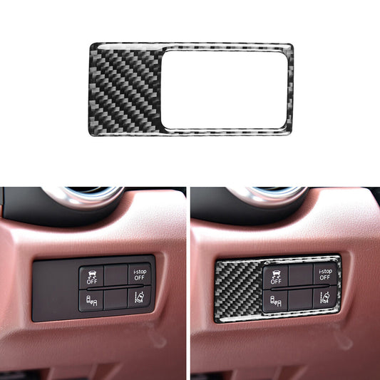 for Mazda MX-5 2016-2020 Carbon Fiber Interior Light Control Panel Cover Trim