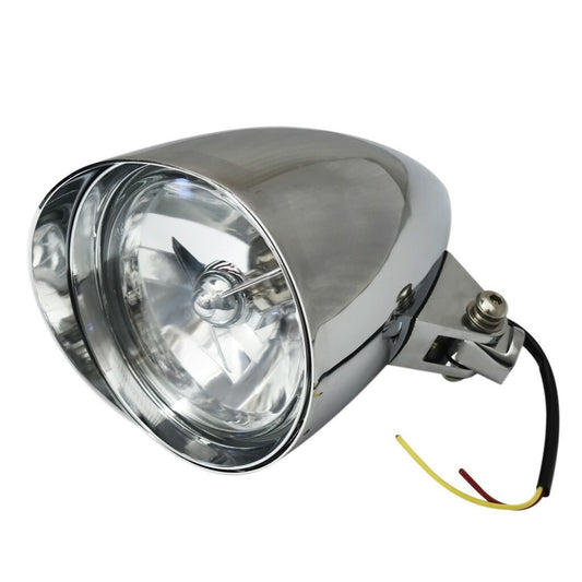 6-inch motorcycle chrome high/low sun visor bullet light for Bobber Chopper