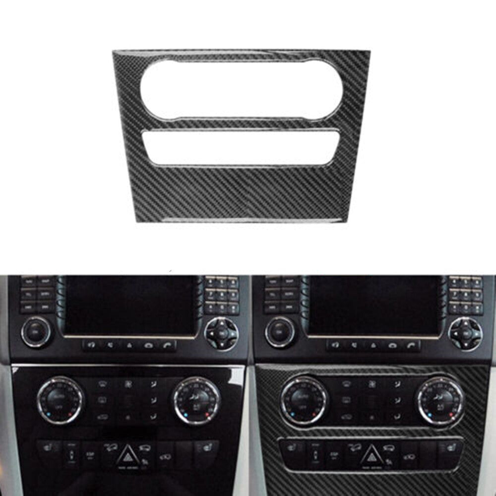 Carbon Fiber Multimedia Button Cover Trim for Mercedes Benz M-class W164 2006-11