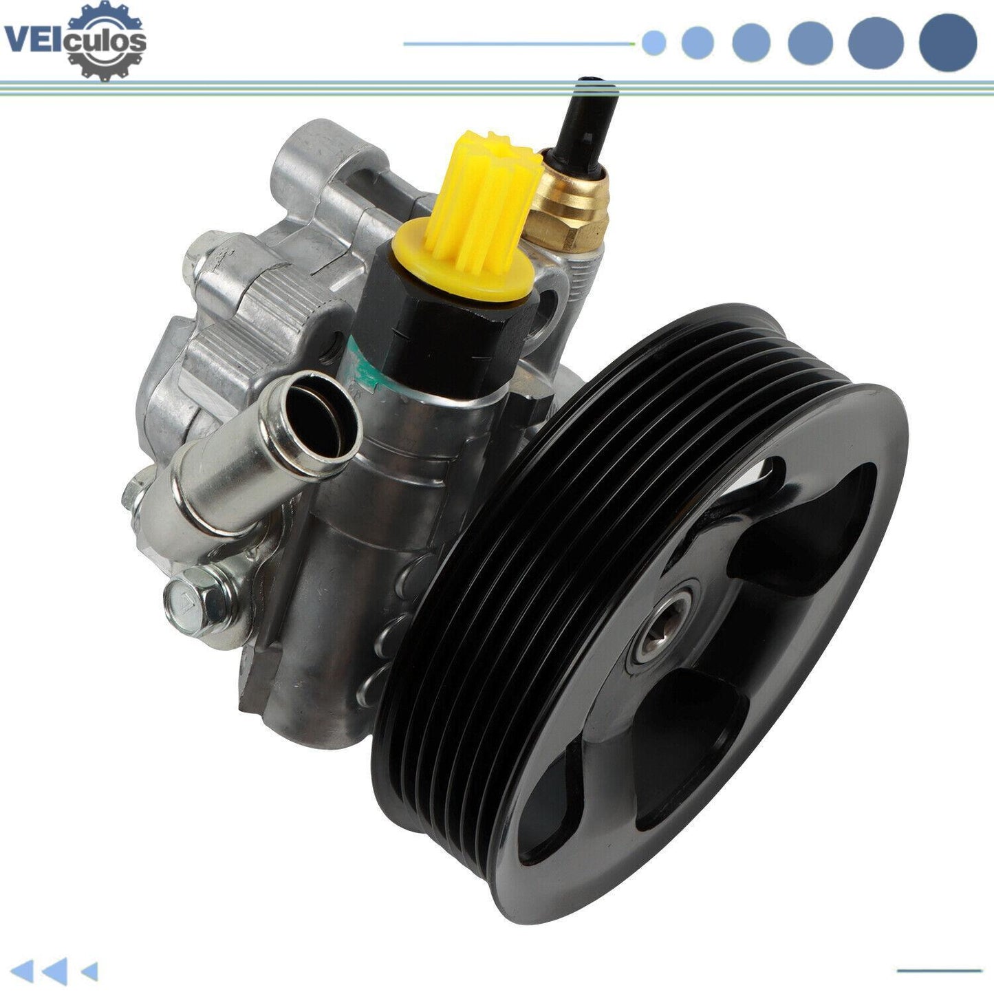 Aluminum Power Steering Pump w/ Pulley 44310-33150 for Toyota for Camry 2002-2009