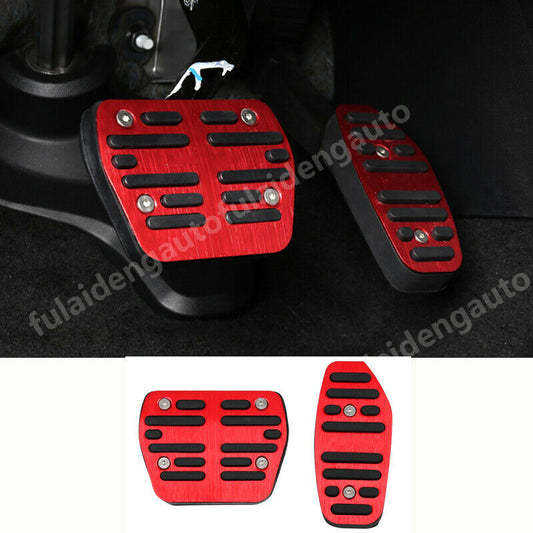 2For for Nissan Altima 2019-2022 Red Non-Slip Accelerator Pedal Brake Pad Cover Rest