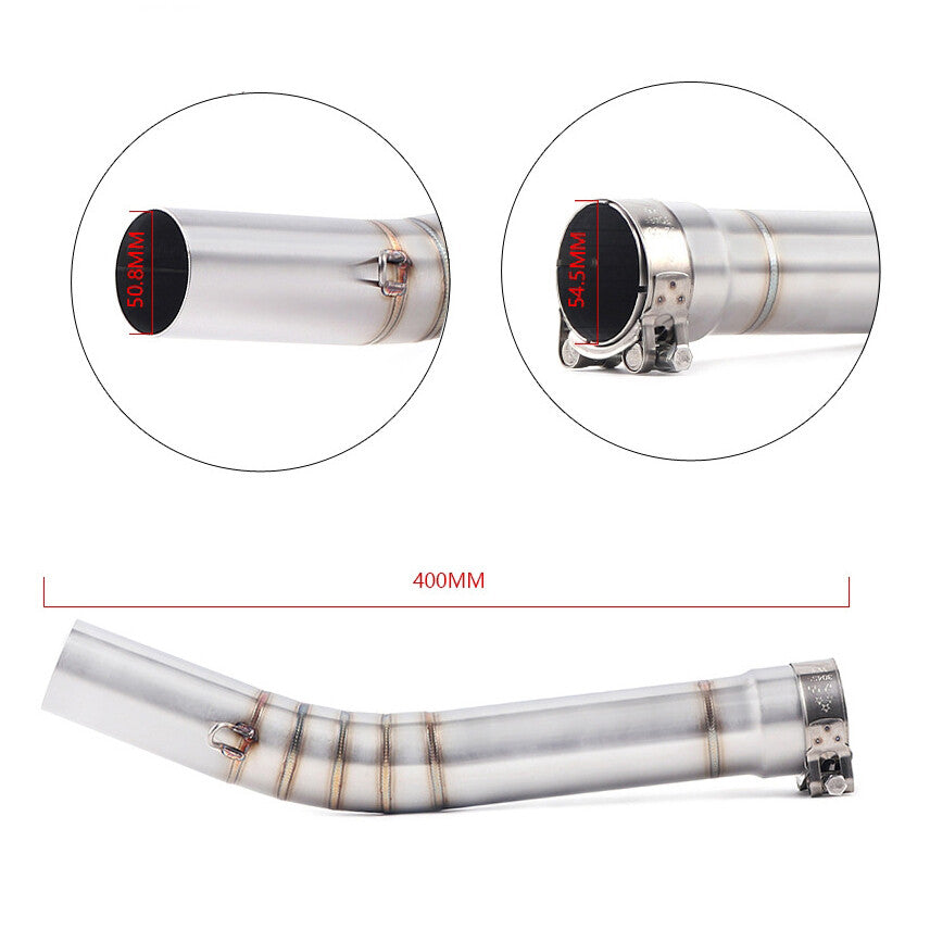 Mid Link Pipe Stainless Steel Exhaust Connected System for YAMAHA R6 1998-2005