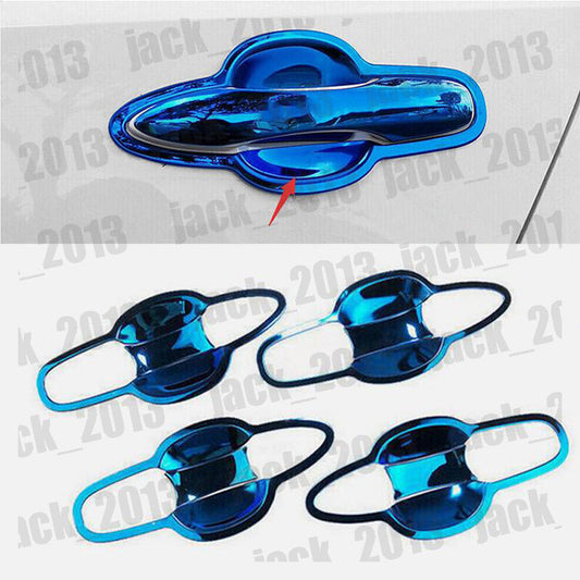for Toyota for Corolla 2019-2023 Blue Steel Exterior Side Door Bowl Frame Trim 8pcs