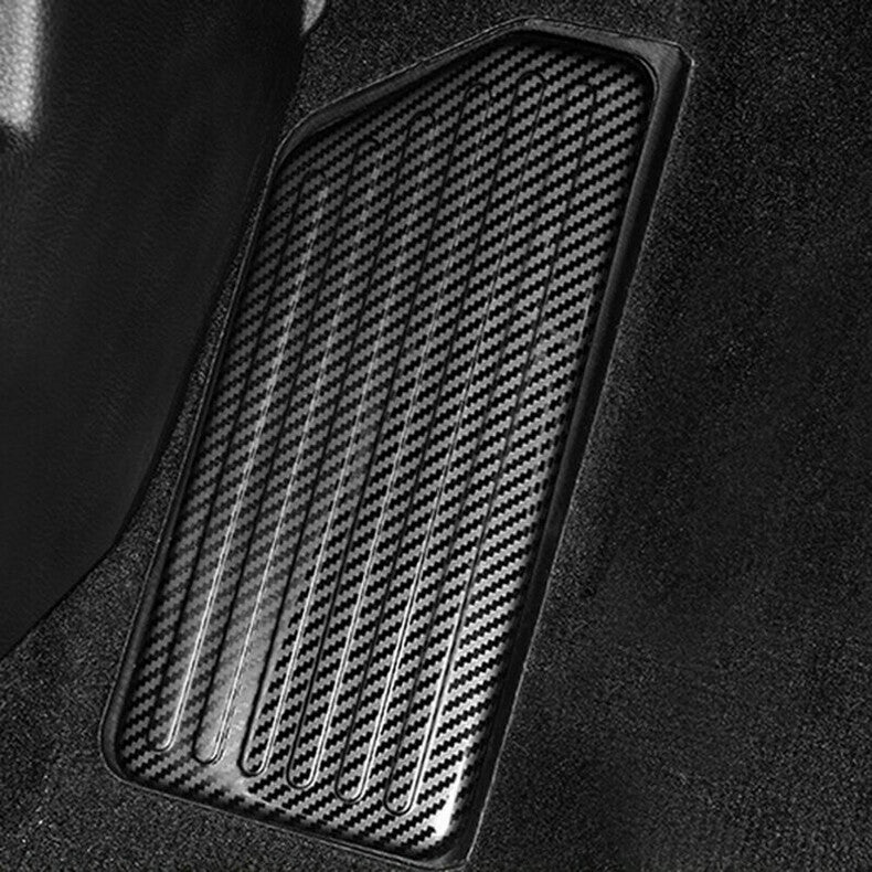 for Kia K5 2021-2023 Carbon Fiber Car Left Side Foot Rest Pedal Panel Cover Trim