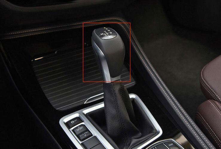 Fit for BMW X1 F48 2016-2019 Matte Silver Car Gear Shift Knob Head Cover Trim 1