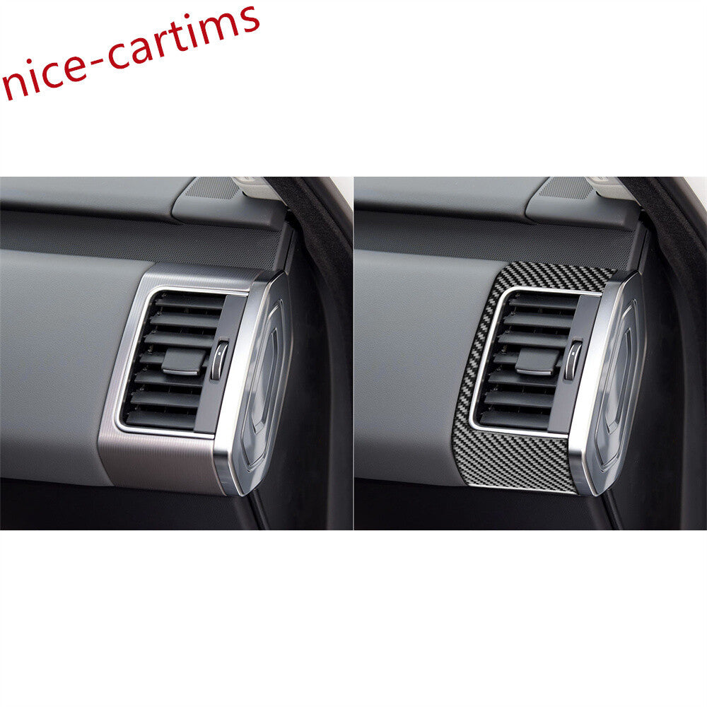 2¡ÁCarbon Fiber Side Air Vent Outlet Panel Cover For LR for Range Rover Sport 2014-17