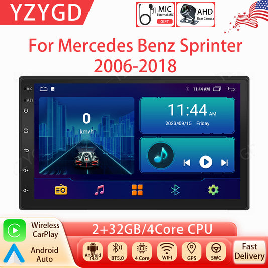Android Auto Carplay Car Radio for Mercedes for Benz Sprinter 2006-2018 Stereo GPS