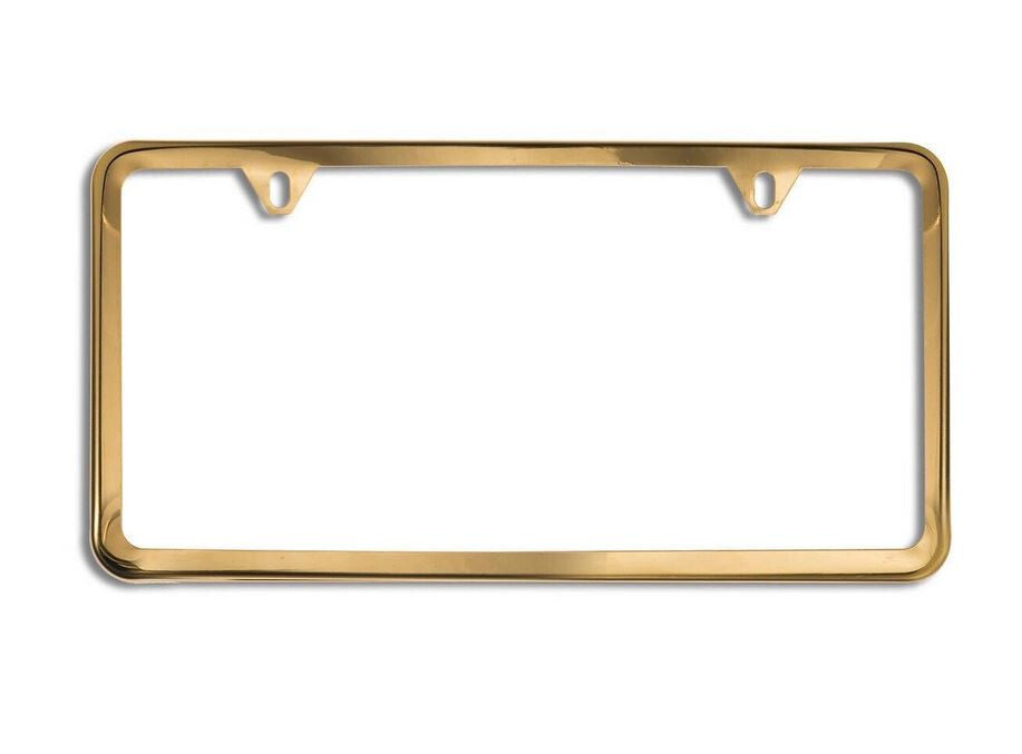 1 piece car license plate frame cover cap rear boot trunk gold for Chevrolet